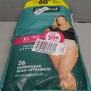 Depend Fresh Protection Adult Diapers, Incontinence & Postpartum Bladder Leak Underwear for Women, Disposable, Maximum, ExtraLarge, Blush, 26 Count