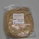 Boho Wall Hanging Fruit Baskets for Kitchen 3 Pack Woven Produce Holder with 6 Pcs Strong Hooks Vegetable Hanging Basket for Organizing Teardrop Home Wall Potato Onion Storage, Linen