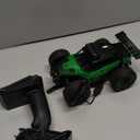 1:16 Scale Remote Control Car, 20 Km/h High Speed Remote Control Truck Off Road RC Monster Vehicle with LED Headlights and Chassis Lights, Electric Toy for Boys Kids and Adults Green