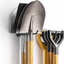 Garden Tool Organizer Rack, Wall Mount Garage Tool Organizer Storage Hook for Yard Shed, Metal [Garage Garden Tool Hanger for Lawn Organizer Holds Shovel,Rakes,Brooms,Hoses 2 Pack