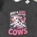 Girls Cow T-Shirt Size 4