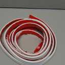 moonoom 20 Ft x 0.9''Wall Decoration Molding Trim,Self-Adhesive 3D Chair Rail Panel Molding, Flexible DIY Wall Trim for Wall Mirror Window Frame and Home Decoration (White)