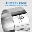 6 Pcs Cake Ring Molds, Seamless Stainless Steel Cake Cutter For Baking, 4 inch Cooking Rings with Pusher & Lifter, Dessert Mousse Molds Baking Tools, Includes 1 Pusher, 1 Lifter and 4 Rings