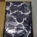 Newwiee 4 Pcs Waterproof Outdoor Cushion Covers for Patio Furniture Stretch Outdoor Couch Cushion Covers Replacement Moroccan Pattern Chair Seat Sofa Slipcovers Soft Flexibility Protector(Navy Blue)