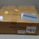 Washable Area Rug 8x10, Large Soft Rugs for Living Room Vintage Beige 8x10 Area Rugs for Bedroom Dining Room Floral Non-Slip Thin Rug