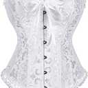 SZIVYSHI Corset Tops for Women, Bustier Shapewear Lingerie, Lace Waist Push Up Bodysuit, S