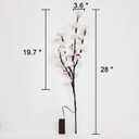 2 Pack Butterfly Orchid Tree Light LED Lights Battery Powered Decorative Tabletop Lighted Tree Lamp Lighted Branches LED Branch Lights for Christmas Room Home Romantic Decoration