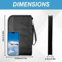 Travel Document Organizer&Passport Wallet - RFID Blocking, Lightweight & Waterproof Large Capacity Travel Passport Holder Women & Men for Travel Essentials