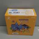 Zero Zoo 105Pcs Kids Kitchen Toy Accessories, Toddler Pretend BBQ Camping Cooking Playset, Play Pots, Pans, Utensils Cookware Toys, Play Food Set, Vegetables, Learning Gift for Girls Boys (White)