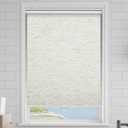 Cordless Roller Shades Blackout Blinds for Windows Room Darkening Rolled Up Shades with Spring System, UV Protection Natural Linen Fabric Window Shades Door Blinds for Home29" W x 72" H, Linen Cream