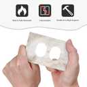 Beige Cloudy Marble Cream White Abstract Print Outlet Covers 1 Gang Duplex Light Switch Cover Decorative Switch Plates Electrical Receptacle Faceplate Wall Plate for Bathroom Bedroom Decor