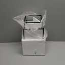 Phosphor Large Glass Hurricane Candle Holder Set of 3 PCS Black Glass Candle Holder for Thankgiving Wedding Party Holiday