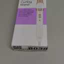 Conair Double Ceramic 1-Inch Curling Wand, Produces Flawless Waves, Curling Iron for Use on Medium and Long Hair, 30 Heat Setting Curling Iron, White