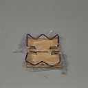 Amyhill 2 Pieces Wood Business Card Holder for Desk Wooden Business Card Display Stand Postcard Holder for Office Home Desktop (Light Wood Color, Black)