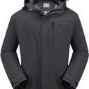 CAMEL CROWN Men's Winter Coat Waterproof Ski Jacket Hooded Windbreaker with Thermal Insulated for Snow Rain Hiking Outdoor (X-Large, Dark Gray-b605)