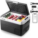 VEVOR 12 Volt Car Refrigerator, 42.3QT/40L Car Fridge, Portable Electric Cooler with -4~68 Adjustable Temperature, 12/24V DC and 100-240V AC Compressor Freezer for Outdoor, Camping, Travel, RV