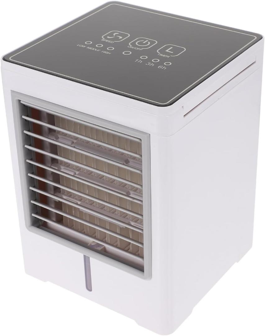 1set Portable Usb Mini Air Conditioner Cooling Fan Efficient Desk Cooler for Home Office Travel Individual Use Timing Function for Bedrooms and