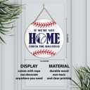 Baseball Sign Decor, Baseball Decor for Home Boy Room Bedroom Door Decoration, Baseball Gift for Boy Men Baseball Lover Fans, Check The Ballfield