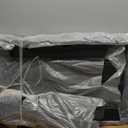 Folding Adirondack Chair, HDPE All-Weather Fire Pit Chairs, Plastic Adirondack Chairs with 2 Cup Holder, Outdoor Lawn Chair for Patio Garden (Black)