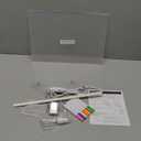 GlowWrite Pro LED Board: 7-Color Acrylic Dry Erase Board with 4 Dynamic Modes, Adjustable Brightness. Includes Stand, Markers & Hanging kit. Fun for All Ages! (13.78''*9.85'', Large Size)