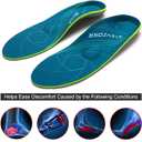 STSVZORR 220 lbs+ High Arch Support Insert Metatarsal Pad Pain Relief Men Women Plantar Fasciitis Insole Orthotic Flat Feet Heel Spur Comfort Standing All Day, Work Boots Shoe Insole Size 13