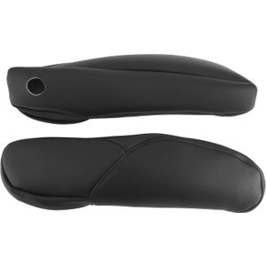 Car Arm Rest Cover Accessories, 2Pcs Car Seat Armrest Handle Cover Decor Trim Microfiber Leather Replacement Fit for CRV 2010-2017(Black)