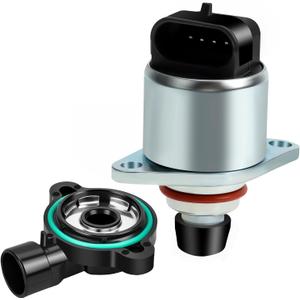Idle Air Control Valve and Throttle Position Sensor Compatible with 1999 2000 2001 2002 Chevy Silverado Suburban Avalanche Tahoe Camaro GMC Sierra Yukon XL 1500 2500 3500, Firebird AC234 217-1806