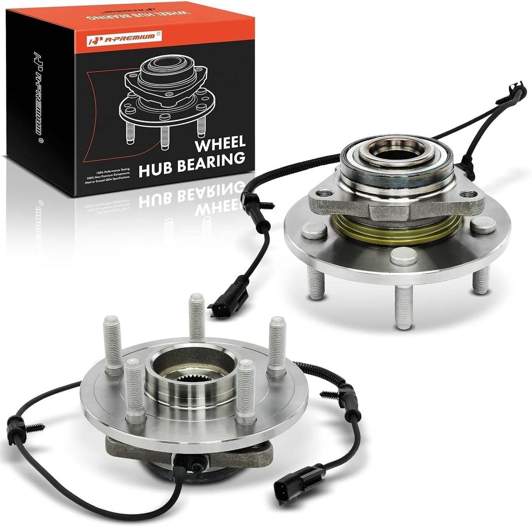 A-Premium 2 x Front Wheel Bearing and Hub Assembly with ABS & 5-Lug Compatible with Ram 1500 2012-2018, 1500 Classic 2019-2022