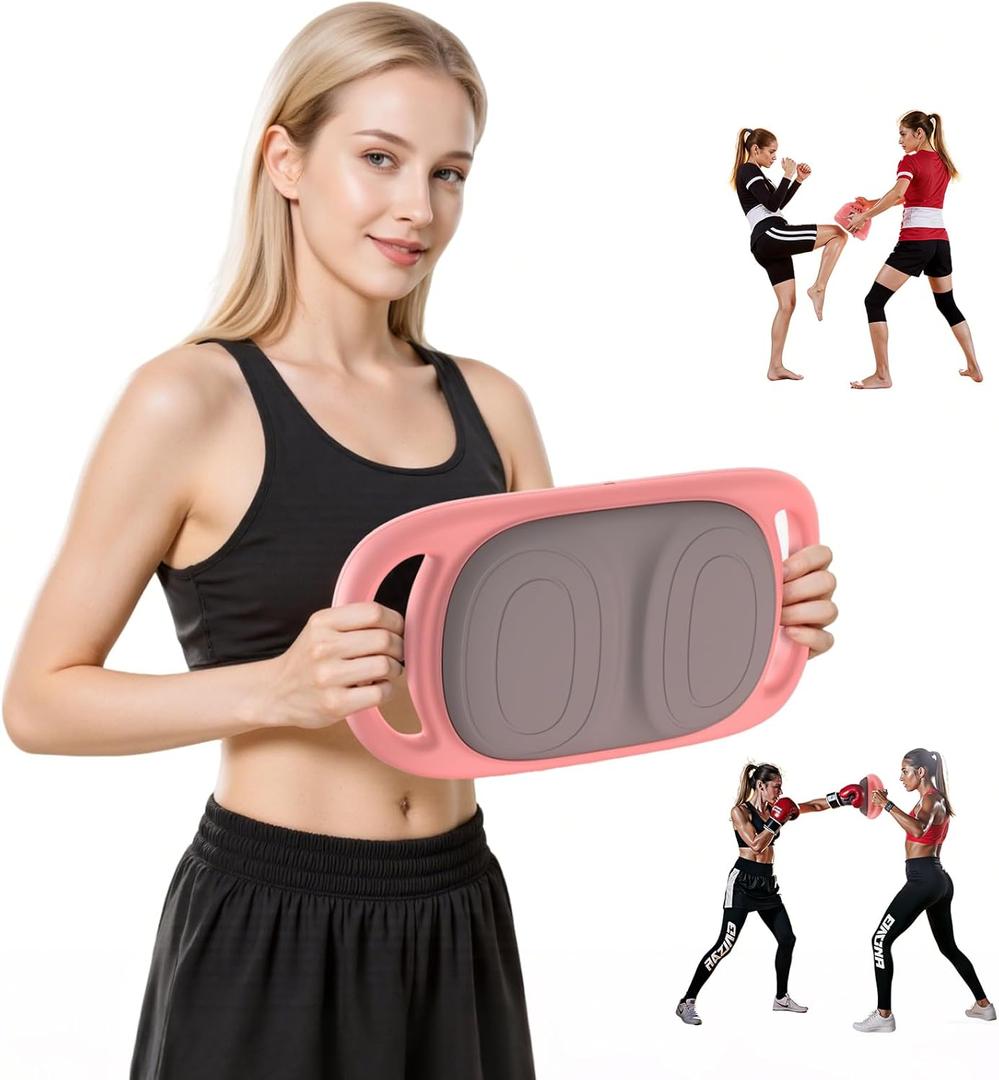 Music Boxing Punching Machine for Adults, Taekwondo Kick Pad Training Machine with LED Electronic Bluetooth Music &Counter9 Modes & 9 Speeds Martial Arts Training Equipment & Taekwondo Sparring Gear (Moderate-pink)