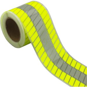 High Visibility Silver Reflective Heat Transfer Vinyl Iron On Tape for Clothing Striped-2# 2 Inch x 5 Yard (Fluorescent Yellow)
