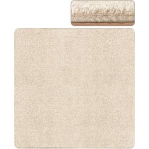 PURE ERA 30x30 Inch Area Rug Carpet Stair Landing Mat Non Slip Light Beige