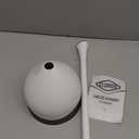 Clorox 620027 Toilet Plunger and Hideaway Caddy Bathroom Combo, Base, White/Grey
