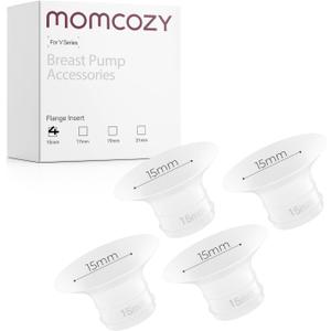 Momcozy Flange Insert 15mm Only for Momcozy V1 Pro/V2 Pro Breast Pump. Original V1 Pro/V2 Pro Breast Pump Replacement Accessories, 4PCS (15mm)