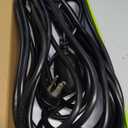 USEDOM IPX6 25 FT Outdoor Extension Cord Waterproof, 16/3 Gauge Black Heavy Duty Extension Cords, 10A 1250W SJTW, Waterproof Socket, 3 Prong Flat Plug Extension Cord with Weather Resistance