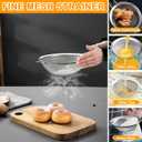 Colander Stainless Steel, 7 Piece Strainers and Colanders Set, Mesh Strainer Net Baskets with Handles, 2 Stainless Steel Plates and Fine Mesh Strainer for Kitchen Food Strain Drain Rinse Cooking