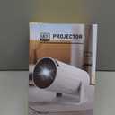 [Built-in Apps] 5G WiFi Bluetooth Smart Projector,4K support HD Portable Projector, Mini Projector with Stereo Speaker. Indoor, Outdoor Use,Compatible with TV Stick Smartphone/ pc/USBWhite