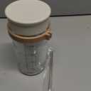 Overnight Oats Containers with Lids and Spoons (6 Pack) – 17oz Glass Jars for Yogurt, Chia Pudding & Meal Prep – Leakproof Airtight Mason Jar Set – Portable Breakfast Food Storage with Cleaning Brush