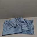 Deconovo Velvet Throw Pillow Covers 2x2 F Decorative Couch Pillow Covers for Living Room, Set of 2, Stone Blue