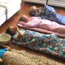 Bulkie Toddler Nap Mat - Sleep Mat for Kids Daycare and Preschool - Folds Up to Carry on Back - Llamas