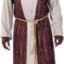 Fun Express Men's Deluxe Biblical Costume for Joseph  Premium Brown Tunic Robe Set for Bible Character Plays | Nativity Christmas Pageants, Church Events & Holiday Programs | One Size Fits