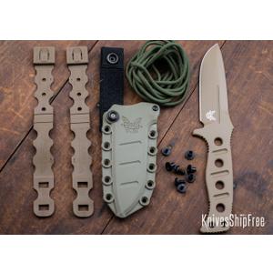 Benchmade Knives: 375FE-1 Adamas Fixed Blade - CPM CruWear - Flat Earth Cerakote