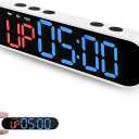 Portable Gym Timer Clock with Strong Magnet - Workout Interval Timer with Countdown/UP/Stopwatch, 50Hours Powerful Battery Gym Clocks for Home Gym/Garage/Boxing/Fitness