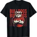 Retro Bulldogs Gift for Men Women Boys Girls Kids T-Shirt M