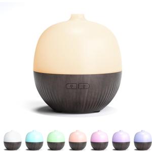 ARVIDSSON Essential Oil Diffuser, 100ml Aromatherapy Diffuser with Mood Light, Ultrasonic Oil Diffusers for Home, Small Diffuser for Essential Oils, Gift for Women - Dark Wood