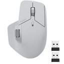 Rapoo MT760 MultiDevice Wireless Mouse, Bluetooth 5.0 and 2.4G MultiMode Connection, Up to 4 Devices, 11 Programmable Buttons, 4K DPI, 90 Days Battery Life, PC, Light Grey
