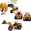Ailejia 1/14 RC Wheel Loader 10 Channel Remote Control Front Loader Construction Tractor 2.4GHz Metal Bulldozer Toy