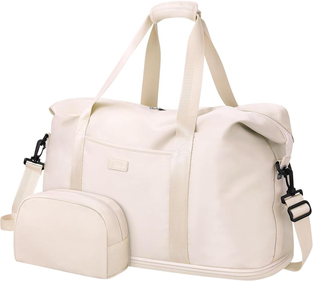 Expandable Travel Duffle Bags Weekender Overnight Bags for Women Men Hospital Bag for Women Labor Delivery with Toiletry Bag Waterproof