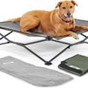 Coolaroo On-The-Go Elevated Dog Bed Kit Portable & Cooling Travel Cot with HeatShield Fabric for Large Dogs, Lightweight & Compact, Includes Matching Carry Bag & Everglade Green Bonus Cover, Large, 
Product Dimensions	36"L x 36"W