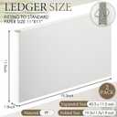 2 Pcs 3 Ring 11 X 17 Inch View Binders 2 Inch Rings, White