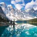 Enovoe Puzzles for Adults 1000 Pieces - Featuring Moraine Lake Alberta - Challenging and Educational Masterpieces Puzzle for Kids - Large, 27x 20 inches - Jigsaw Puzzles 1000 Pieces for Adults